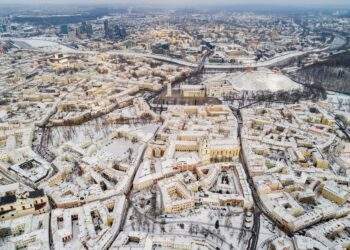 Vilnius. Senamiestis. Žiema