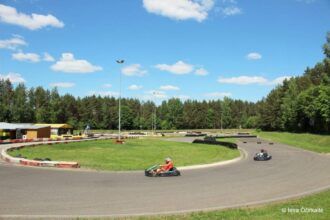 Brick kart track