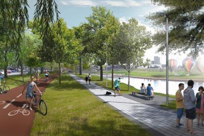 Neris embankment
