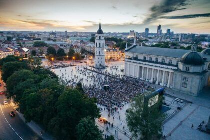 Cinema under the stars. Cathedral Square