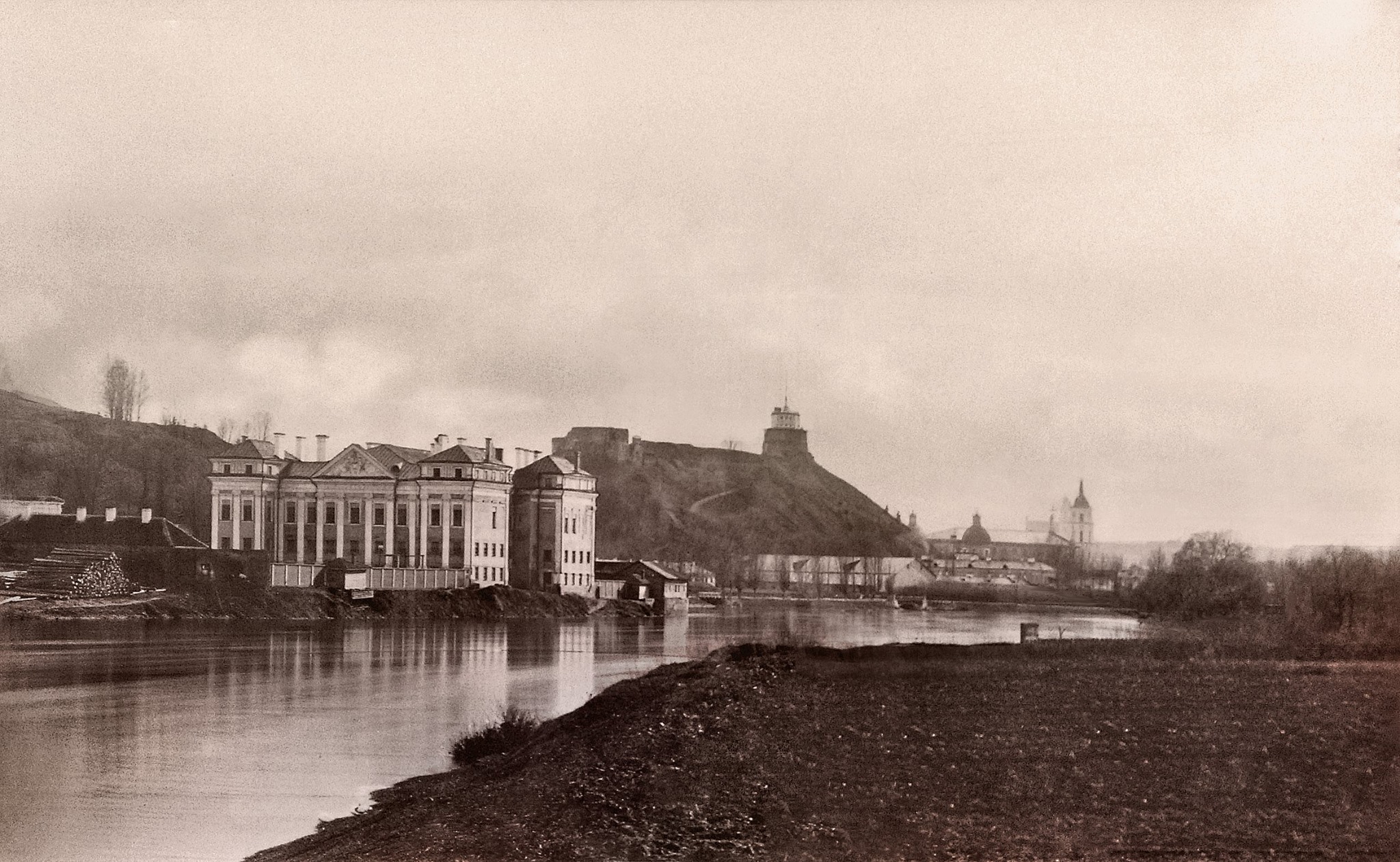 Sluškų rūmų fotografija, aut. Józef Czechowicz, apie 1870-1874 m.