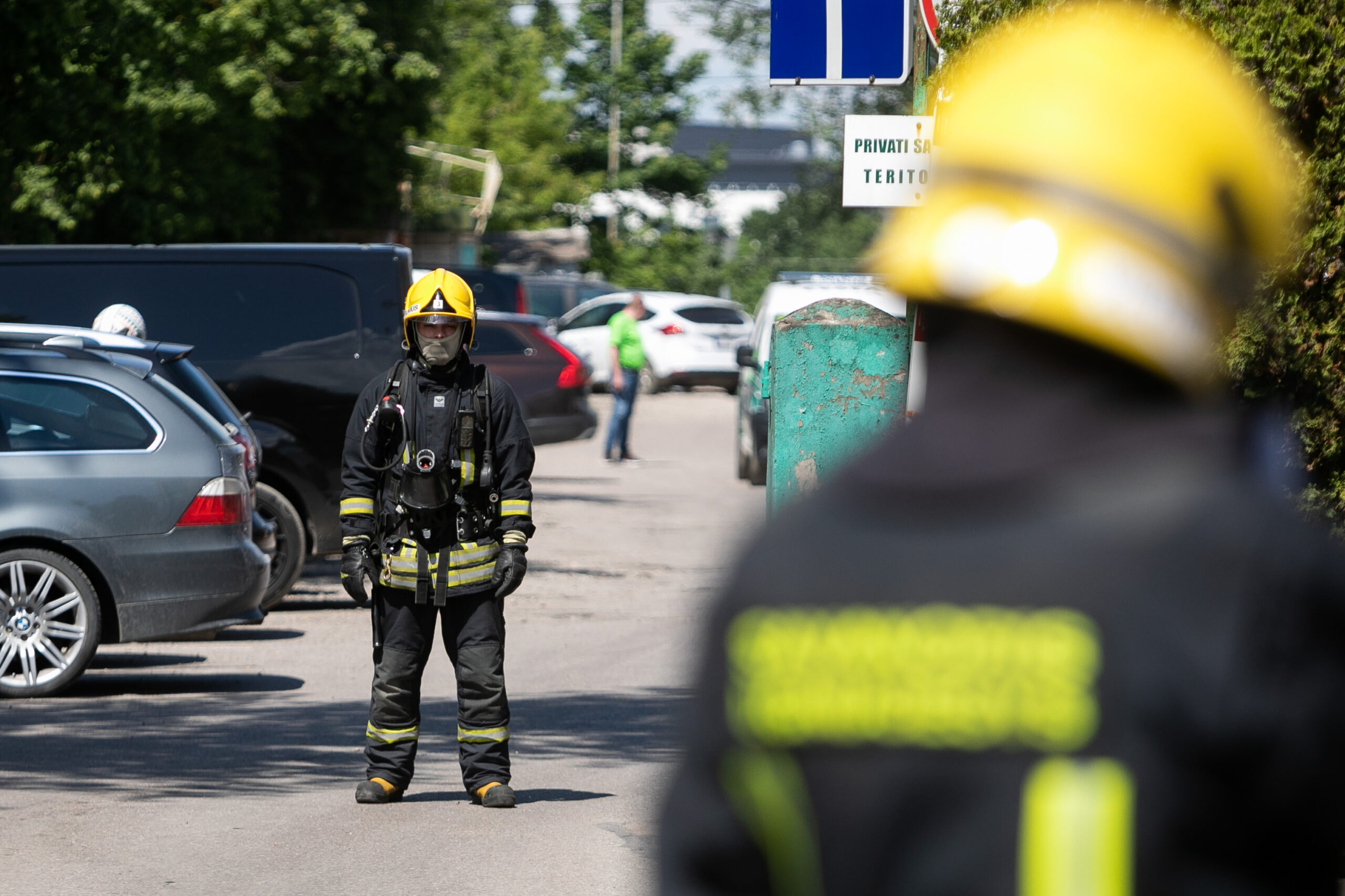 2021, Пожар на улице Жальгириса. Вильнюс. в 06 году 07 июня
