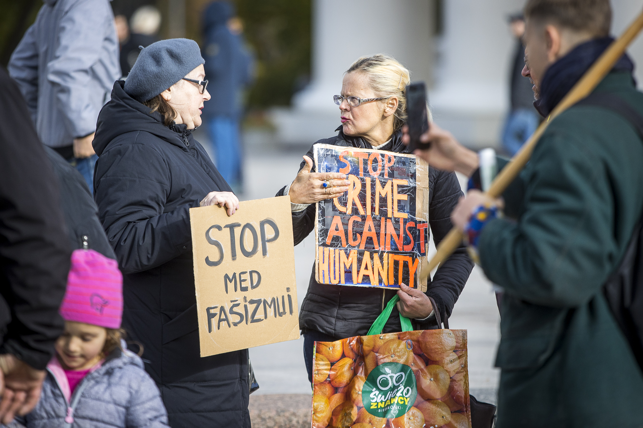 On 2021/10/16, AGAstrauskaitė called for a protest against the government's alleged repressive policy. in 2021 October 16